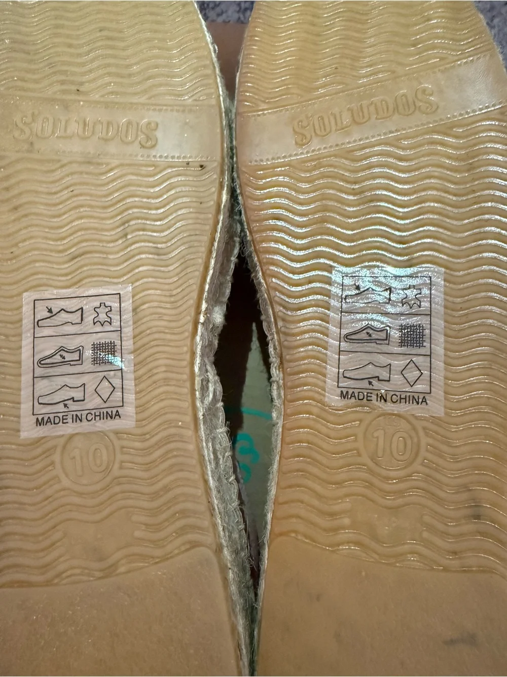 Soludos Blush Pink Leather Espadrille Flats